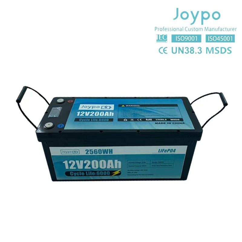 大容量 RV リチウム バッテリー 12V 200Ah ディープサイクル バッテリー パック キャンピング トレーラー