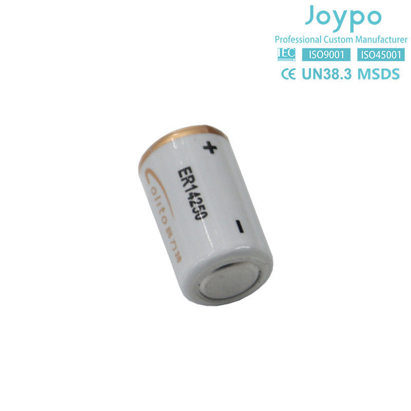 スパイラル型 1/2AA ER14250M リチウム電池 3.6V 1000mAh リチウムチオニル塩化物電池