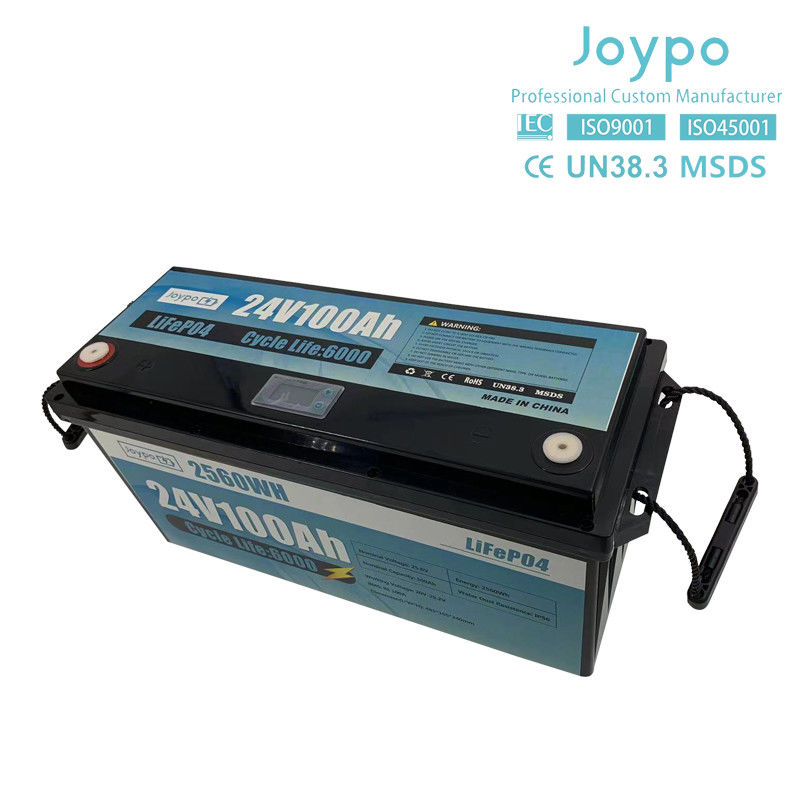 スマートBMS 長寿命 24V 100Ah リチウムイオンバッテリー RVキャンピングカー Lifepo4 バッテリーパック