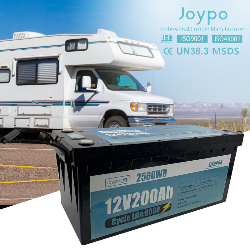 ディープサイクル LiFePO4 バッテリー 12V 24V 200Ah RV ソーラーキャンプ キャビン 海洋