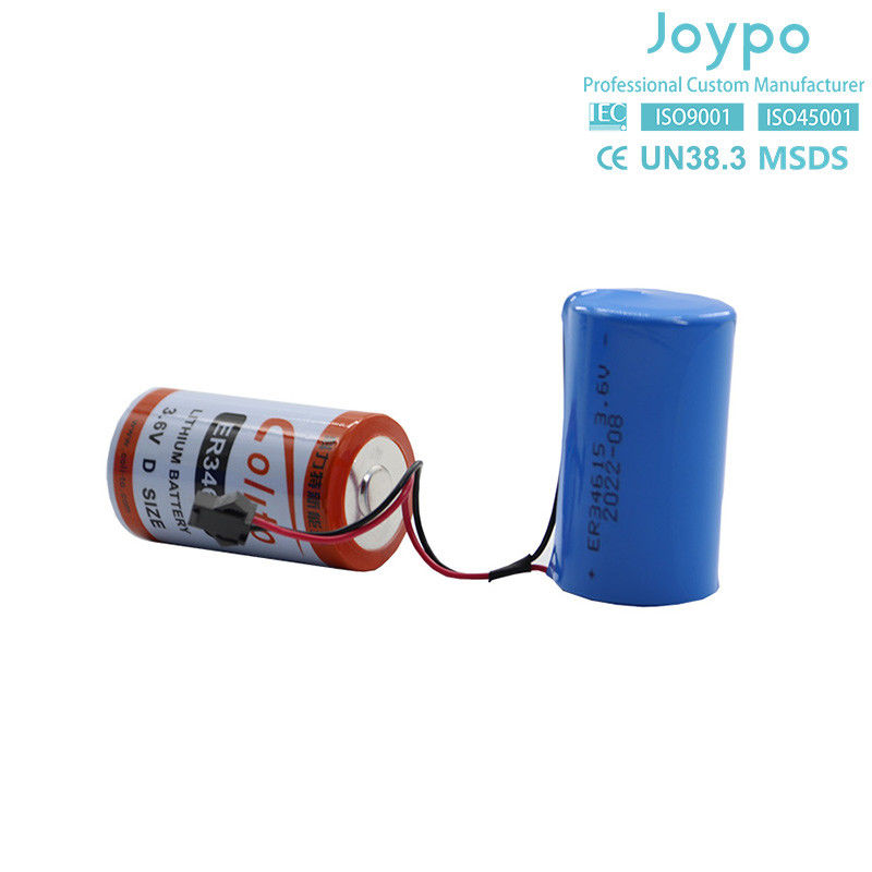 ER34615M リチウムチオニル塩化電池 3.6V 14500MAh 再充電できない螺旋型