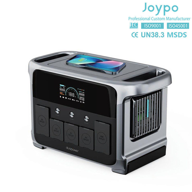 ポータブル リチウムイオンバッテリーパック 1200W 屋外パーティーとキャンプのための太陽光発電