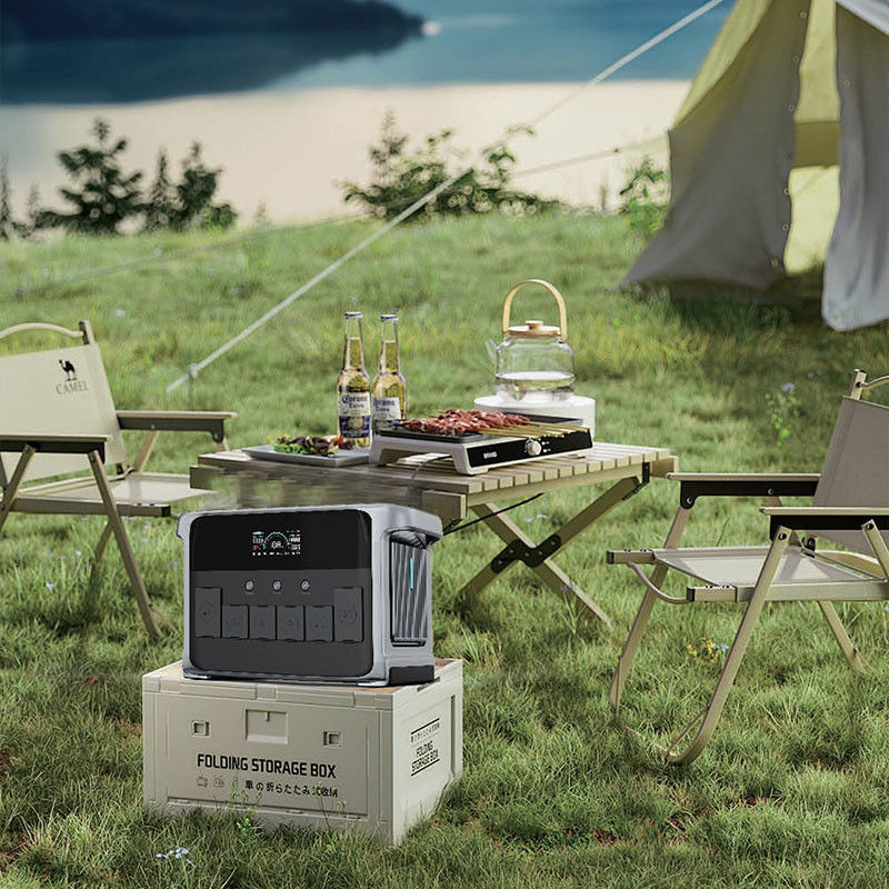 室内・室外 2160Wh LiFePO4 リチウム電池 2400W 4800W 容量の携帯太陽光発電所