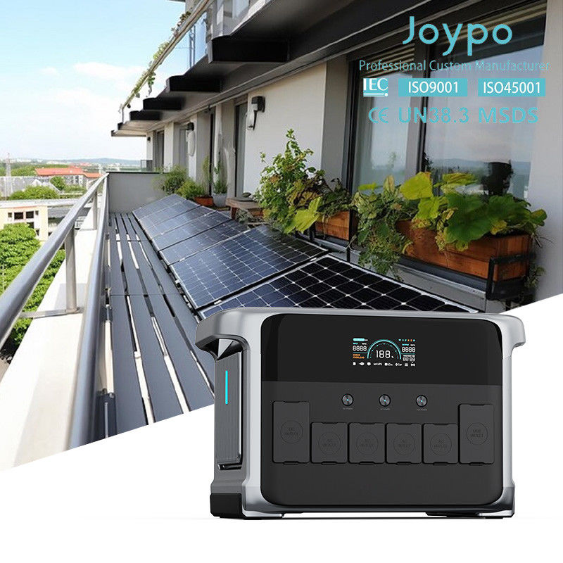 LiFePO4 バッテリー 2400W UPSバックアップ電源システム 2kva 110V 220V 静かな住宅用太陽光発電機