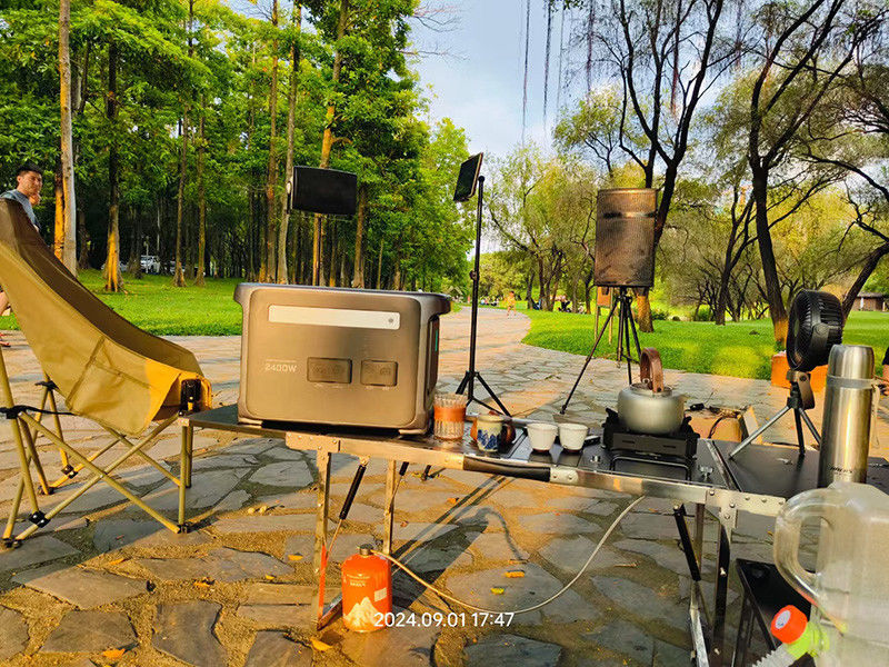 LiFePO4 バッテリー 2400W UPSバックアップ電源システム 2kva 110V 220V 静かな住宅用太陽光発電機