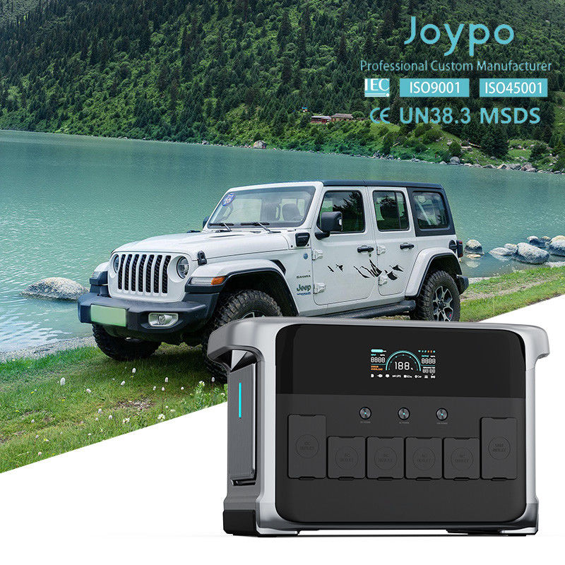 ジョイポ 2kWh アウトドアバッテリー発電所 サポート 12V 24V カーチャージャーの入力と複数の出力